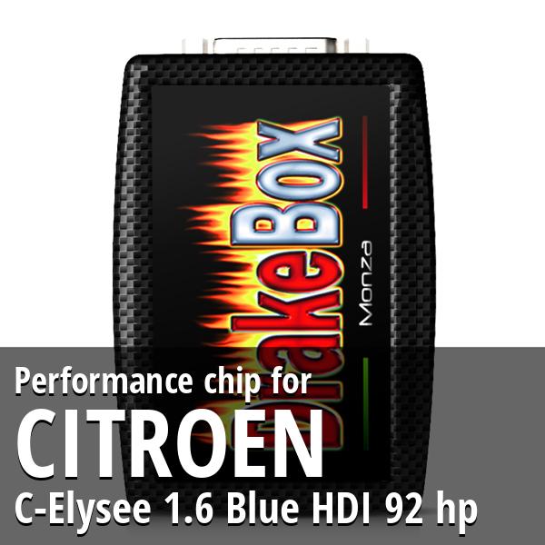 Performance chip Citroen C-Elysee 1.6 Blue HDI 92 hp