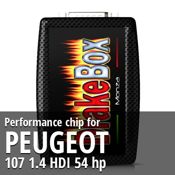 Performance chip Peugeot 107 1.4 HDI 54 hp